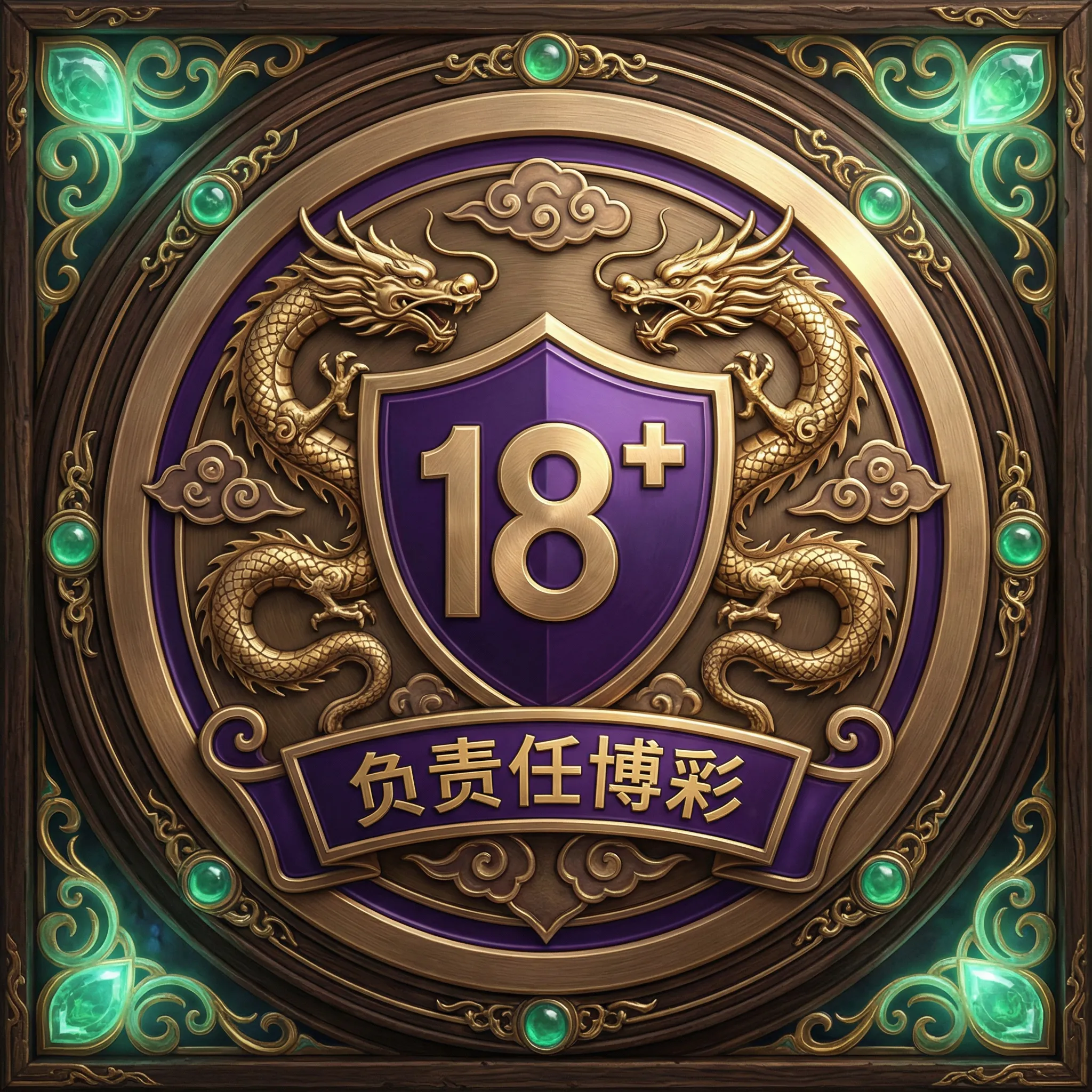 Símbolo de jogo responsável para maiores de 18 anos